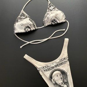 Hundred Bucks Bikini ~ one of a kind.